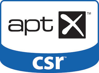 Кодек aptX має свій логотип, тому що розроблений і запатентований компанією CSR