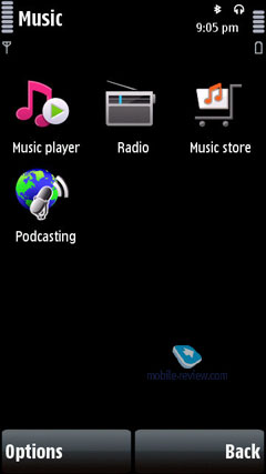 Тік-Так - доступ до Nokia Music Store, можливо купувати пісні, альбоми, завантажувати їх на свій пристрій