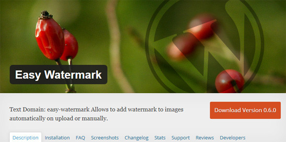 До речі, для сайтів на WordPress можна значно спростити процес захисту - за допомогою плагіна Easy Watermark