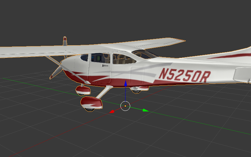 У програмі Blender є відповідна модель з назвою Cessna