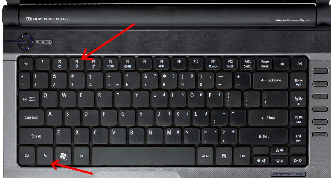 Якщо ноутбук підтримує Bluetooth - там повинна бути спеціальна кнопка, з характерним логотипом
