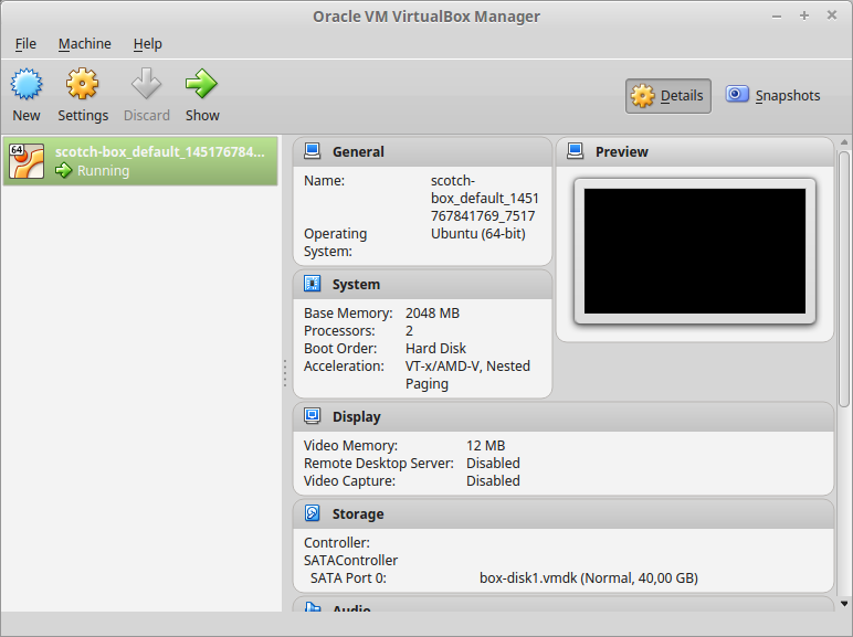 Якщо відкрити GUI Virtual Box, то можна побачити, що Vagrant створив для вас звичайну віртуальну машину